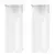 Stalak za biljke 2 pcs Bijela O40 x 80 cm Konstruirano drvo