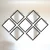 Wallity Set ogledala SETAYNA_020, Crni