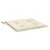 Den Blazine za vrtne stole 6 kosov krem 40x40x3 cm blago