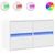 Zidni TV ormarić s LED svjetlima bijeli 80 x 31 x 45 cm