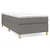 shumee Box spring postelja z vzmetnico temno siva 90x190 cm blago