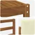 Set vanjskih sofa s jastukom 5 pcs Prirodna i krem