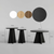HANAH HOME Set stolova Mushroom 3 Black