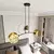 Luster na sajli MOTIF 2xE14/10W/230V zlatna
