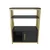 Hanah Home Polica 60?x80x29,6cm Antracit-Zlatna