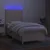 Vidaxl Box spring postelja z vzmetnico LED krem 80x200 cm blago