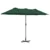 Vrtni suncobran Zelena 370 x 197 x 239 cm Poliester i aluminij
