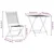 Vidaxl Zložljiv bistro set 3 szt. Rjava Masiven les akacije