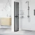 Walk-In zid za tuširanje Crna 90 x 6.5 x 190 cm