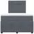 Vidaxl Box spring postelja z vzmetnico temno siv 120x190 cm žamet