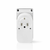 Nedis WIFIPO120FWT - Pametna spoljna utičnica 3680W/230V/Tip F/16A Wi-Fi IP44