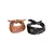 Satin Scarf 2-Pack Black + Cognac