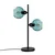Opviq Stona lampa Benek-15-14552, 36x18x58 cm, IP20, Crno-plava