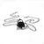 Ogrlica ALCHEMY GOTHIC - Heart of Blackness - P991