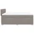 Vidaxl Box spring postelja z vzmetnico taupe 140x190 cm blago