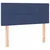 Vidaxl Box spring postelja z vzmetnico moder 120x200 cm blago