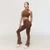 GymBeam Ženske bešavne hlače Fierce Brown XL