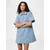 PIECES Dolga srajca PCFlora  moder denim