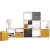 FIVE Regal sa 6 polica MIX&MODUL 67,6x32x100,5cm, Bijela