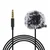 Puluz PU424 Lavalier mikrofon s sponko 3.5mm mini jack, 1.5m, črna