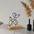 Aberto Design Dekorativna figura Swell, 22x8x17 cm, Crna