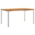 TrpezarijskiStol Smeđa 150 x 90 x 75 cm Čvrsto teak drvo