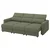 MALMKÖPING Sofa trosed, Tibbleby sivozelena