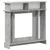 Okvir za kamin Betonska siva 102 x 26 x 100 cm