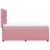 vidaXL Box spring postelja z vzmetnico roza 90x200 cm žamet