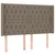 Vidaxl Box spring postelja z vzmetnico LED taupe 160x200 cm blago