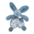 Plyšový zajačik na maznanie Bunny Comforter Blue Doudou et Compagnie v darčekovom balení modrý 18 cm od 0 mes DC4154