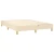 Vidaxl Box spring posteljni okvir krem 140x190 cm blago