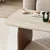 Hanah Home klub sto Pietra, 100 cm, travertin / orah Milano