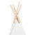 Teepee šator Bijelo 120 x 120 x 150 cm Tkanina i plastika