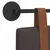 Vidaxl Viseče vzglavje postelje Temno rjava Antikni PU