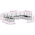 Sekcijska garnitura 9 pcs Prirodna