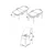 Hanah Home Set Trpezarijski sto i 6 stolica Han, Krem-crni