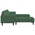 Sofa Tamnozelena 250 x 188 x 76 cm Kordura tekstil