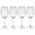 shumee 4x komplet kozarcev za belo vino in rdečo vodo 490 ml