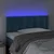 Vidaxl LED posteljno vzglavje temno modro 90x5x78/88 cm žamet