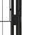 Ograda za pse s 24 panela crna 100 x 50 cm čelik obložen prahom