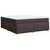 Vidaxl Box spring postelja z vzmetnico temno rjava 180x200 cm blago