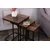 Hanah Home Set klub stolova, 3 komada Ce Metal Zigon Orah