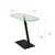 Hanah Home Klub sto Ovale Lungo 70x75x35cm Crni