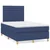 vidaXL vidaXL Box spring postelja z vzmetnico modra 120x190 cm blago, (21111437)
