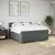 Vidaxl Box spring postelja z vzmetnico temno siva 200x200 cm blago