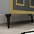 HANAH HOME Komoda Karya Anthracite Gold