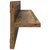 Police na zidu s policom 4 pcs Staro drvo 80 x 11,5 x 18 cm