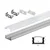 Set aluminijumski profil za LED trake 2m 17.5x7 mm