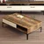 Hanah Home Klub sto Istanbul, 105x32.6x60 cm, Krem-braon